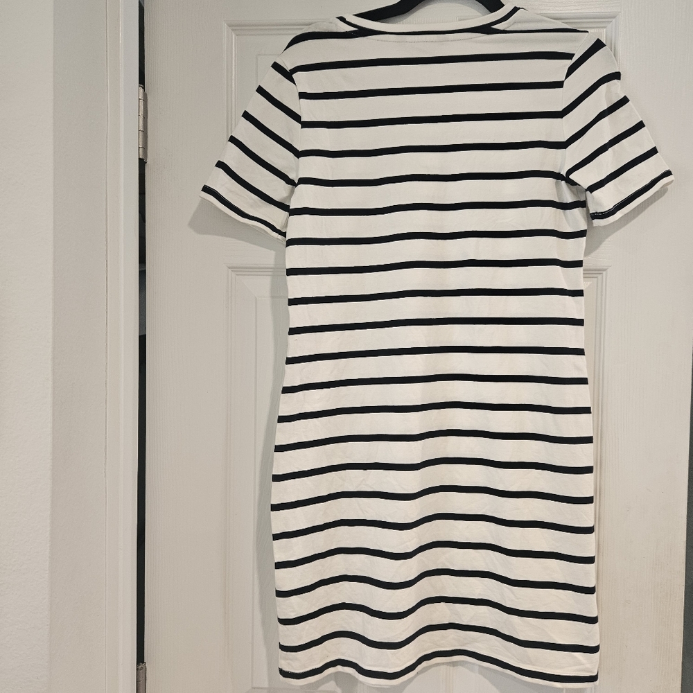Banana Republic, EUC, Striped White & Black Dress, XS - Picture 3 of 8